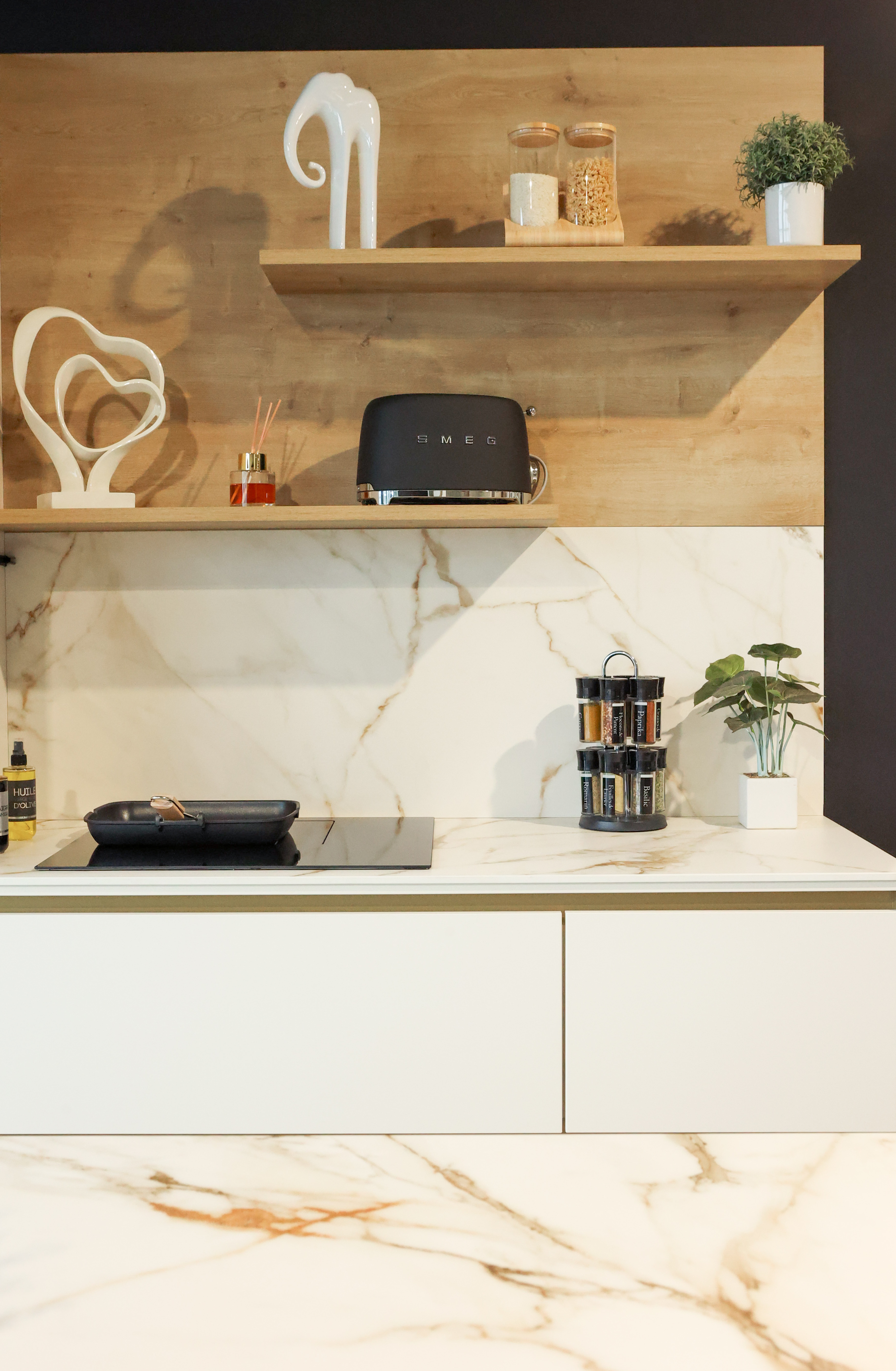 Cuisine blanche de showroom